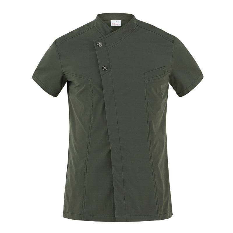 Vestire con stile e funzionalità nello studio dentistico: L'importanza dell'abbigliamento medico per i professionisti odontoiatri. La Casacca medicale perfetta 3 giacca harry verde giblors medicale chef 1 1