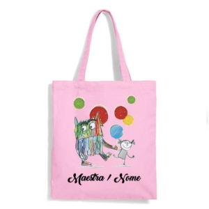 shopper maestra mostro delle emozioni rosa