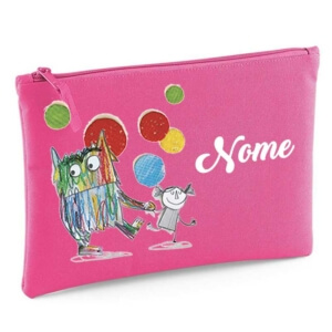 POCHETTE PERSONALIZZATA MOSTRO DELLE EMOZIONI BIANCA