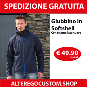 Giubbino Softshell Result Personalizzzato Ricamo lato cuore - Spedizione Gratuita