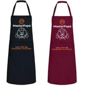 Grembiule MasterPapà - Uno Chef da Standing Ovation, design divertente per papà amanti della cucina!