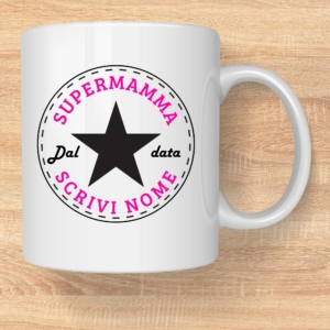 tazza mug per il latte personalizzata per la festa della mamma supermamma
