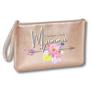 idea regalo festa della mamma pochette oro gold
